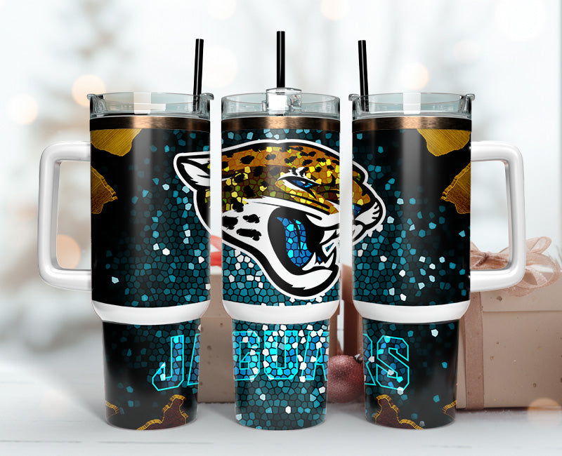 Jacksonville Jaguars Tumbler 40oz Png, 40oz Tumler Png 77