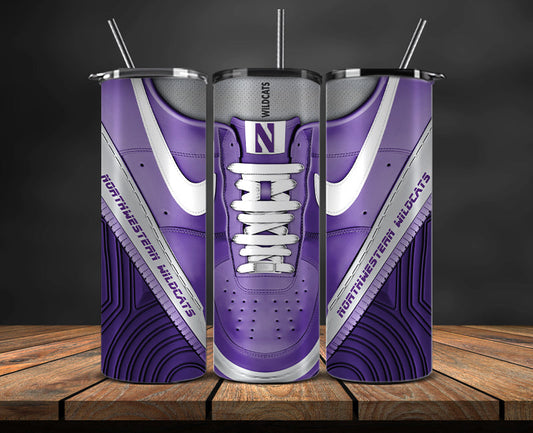 Northwestern Wildcats Sneaker Tumbler Wrap , College Sneaker Tumbler Wrap 78