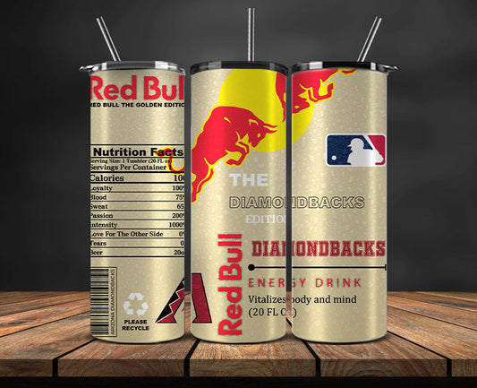 Arizona Diamondbacks Tumbler Wraps, MLB Red Bull Tumbler Wrap 79