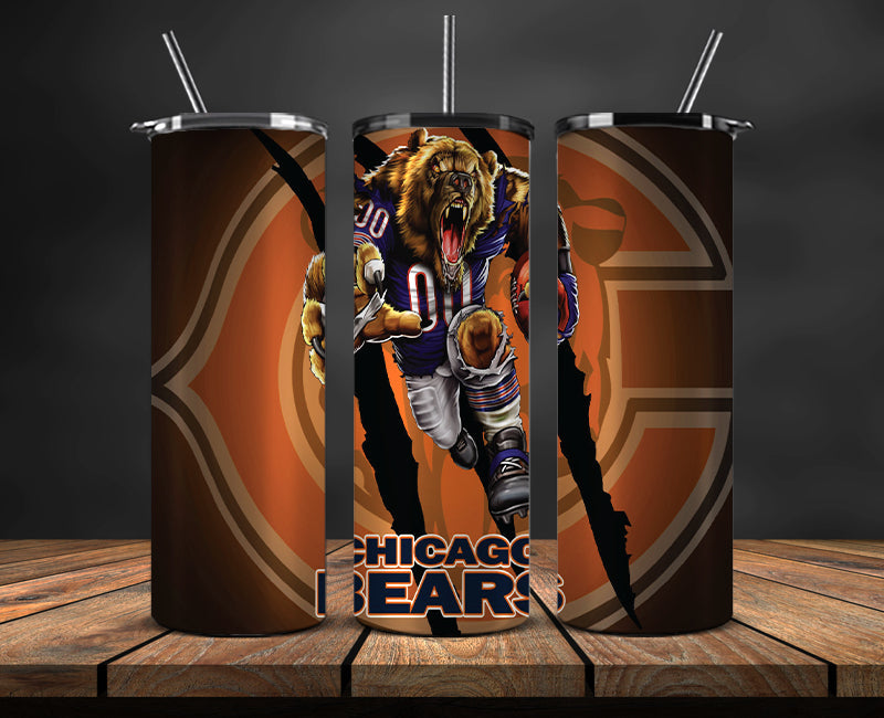 Bears Tumbler 20oz ,Football Tumbler 20oz LUS- 07