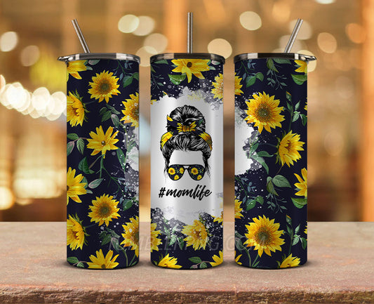 Mother's Day Tumbler Wrap Png, Mom Tumbler, Mother Tumbler,Mother's Day Skinny Tumbler 07