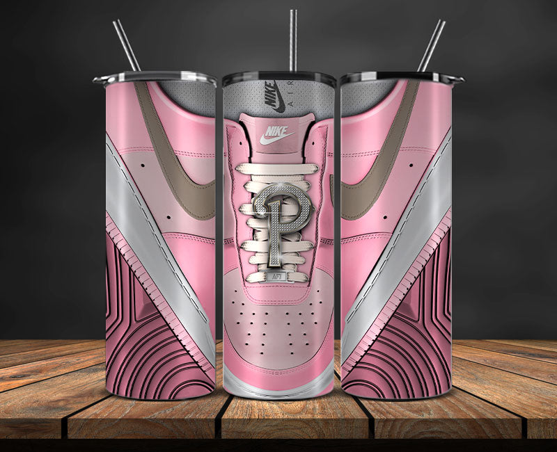 Alphabet Sneaker Tumbler Wrap ,Pink Diamond Sneaker Tumbler Wrap 07