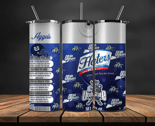 Utah State Aggeis Haters BeGone Tumbler Wrap, College Haters BeGone Tumbler Png 81