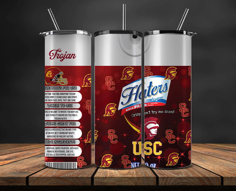 USC Trojan Haters BeGone Tumbler Wrap, College Haters BeGone Tumbler Png 82