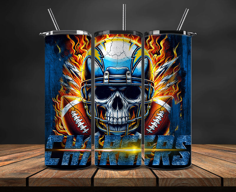 Los Angeles Chargers Tumbler Wrap,NFL Tumbler By AI, AI Tumbler Design 82