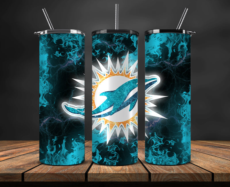 Miami Dolphins Tumbler, Dolphins Logo Tumbler 20oz ,NFL Season 2023 LUF- 83