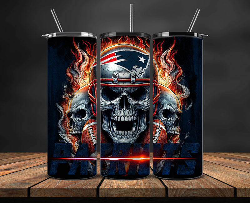 New England Patriots Tumbler Wrap,NFL Tumbler By AI, AI Tumbler Design 86