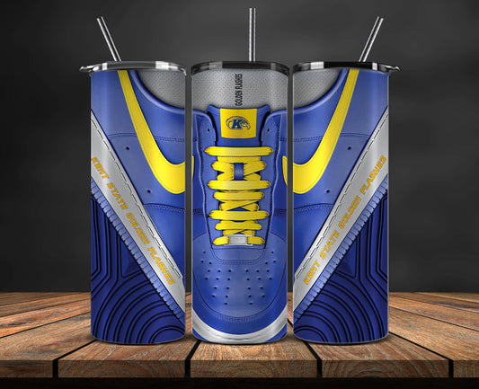 Kent State Golden Flashes Sneaker Tumbler Wrap , College Sneaker Tumbler Wrap 87