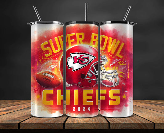 Kansas City Chiefs Vs San Francisco 49ers Super Bowl Tumbler Png, Super Bowl 2024 Tumbler Wrap 88