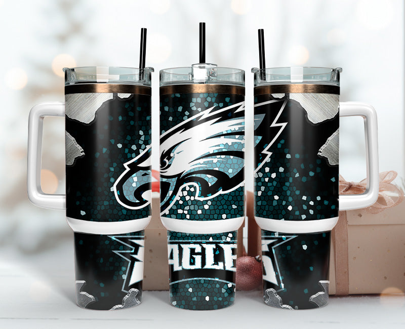 Philadelphia Eagles Tumbler 40oz Png, 40oz Tumler Png 88