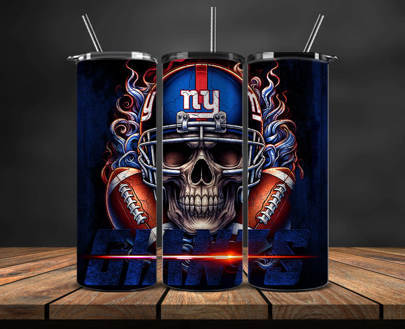 New York Giants Tumbler Wrap,NFL Tumbler By AI, AI Tumbler Design 88