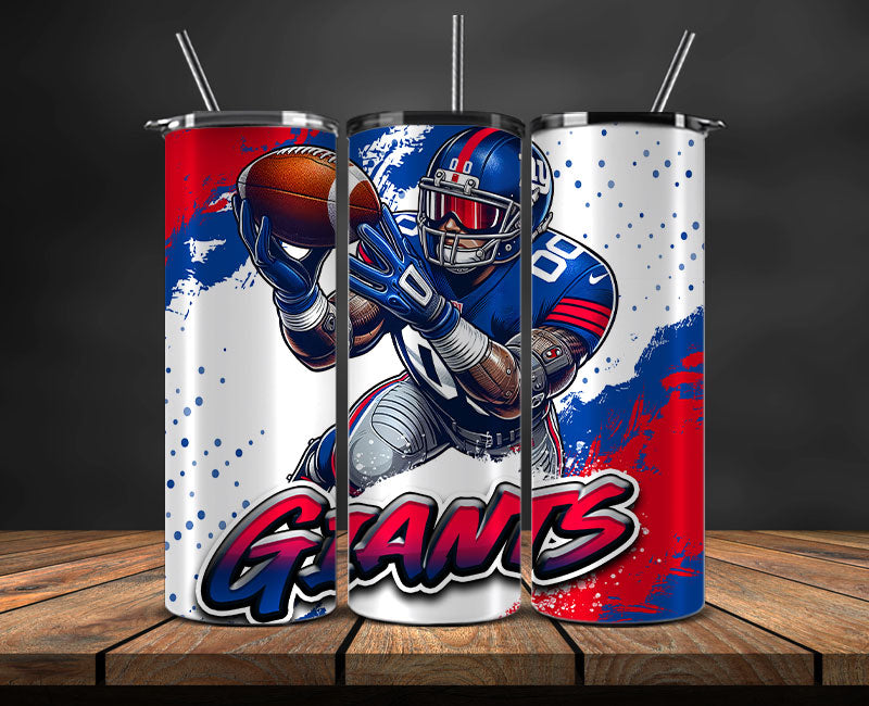 New York Giants Tumbler Wrap, NFL Tumbler By AI, AI Tumbler Wrap 88