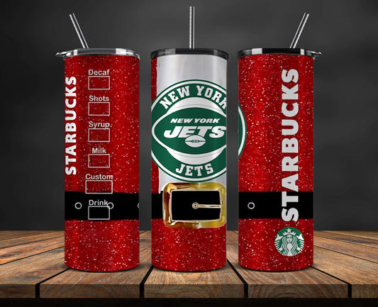 New York Jets Christmas Tumbler 20oz,NFL Merry Christmas 20oz, NFL Christmas Tumbler 20oz 89