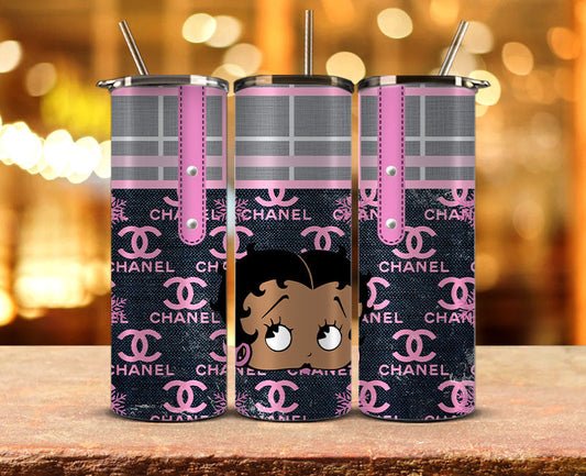 Chanel  Tumbler Wrap, Chanel Tumbler Png, Chanel Logo,Luxury Logo Brand 08