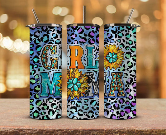 Mother's Day Tumbler Wrap Png, Mom Tumbler, Mother Tumbler,Mother's Day Skinny Tumbler 08