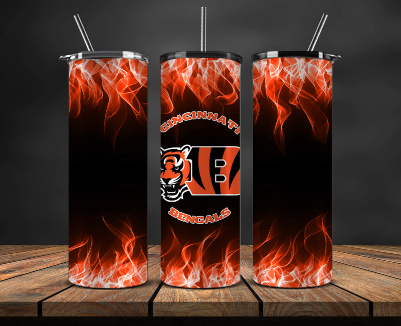 Bengals Tumbler Wrap ,Tumbler 20oz with fire effect  08