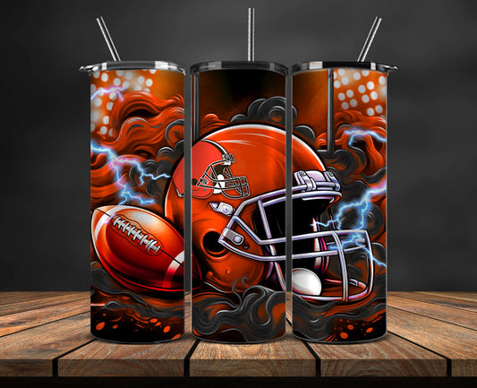 Cleveland Browns Tumbler Wraps,NFL Tumbler By AI, AI Tumbler Design 8