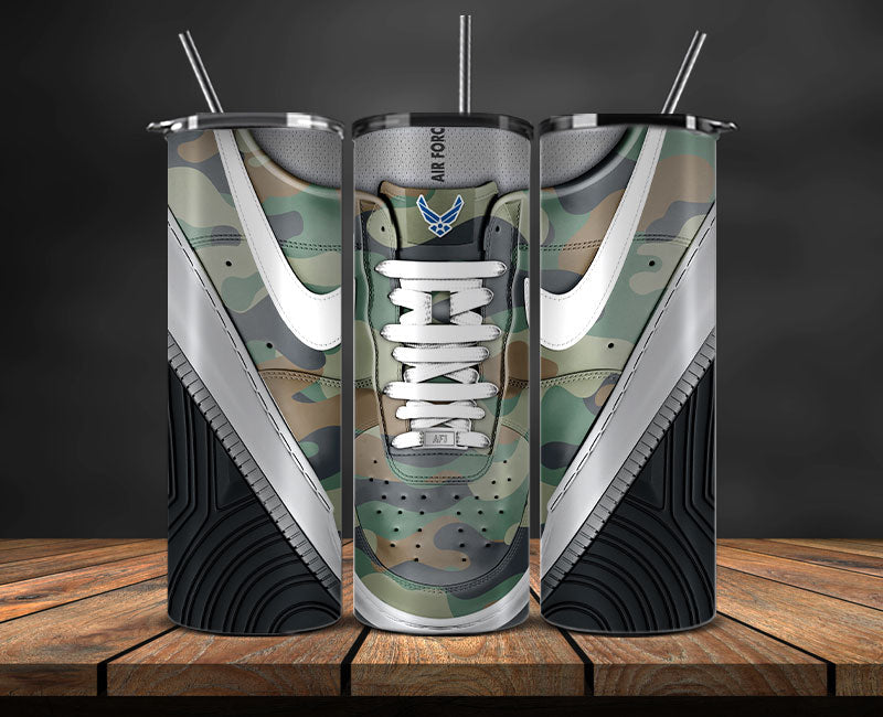 Air Force Tumbler Wrap, Military Sneaker Tumbler Wrap 08