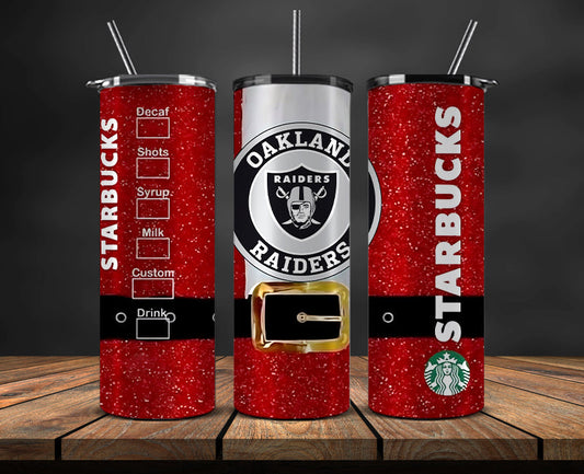 Las Vegas Raiders Christmas Tumbler 20oz,NFL Merry Christmas 20oz, NFL Christmas Tumbler 20oz 90