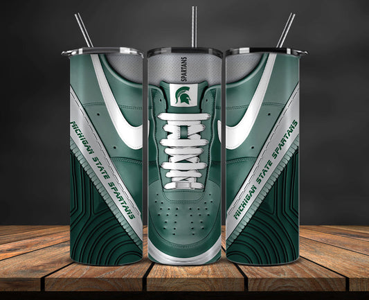 Michigan State Spartans Sneaker Tumbler Wrap , College Sneaker Tumbler Wrap 90