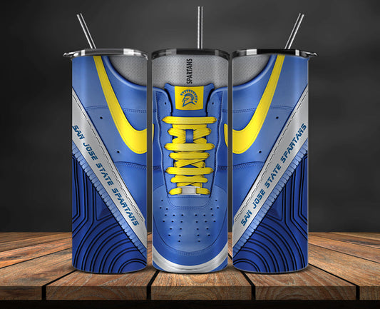 San Jose State Spartans Sneaker Tumbler Wrap , College Sneaker Tumbler Wrap 91