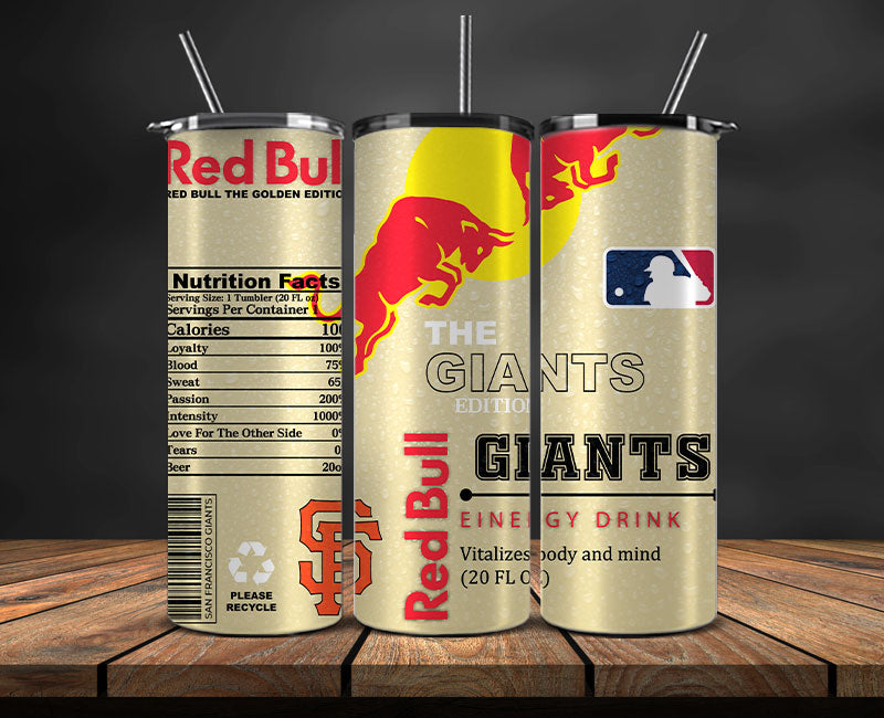 San Francisco Giants Tumbler Wraps, MLB Red Bull Tumbler Wrap 91