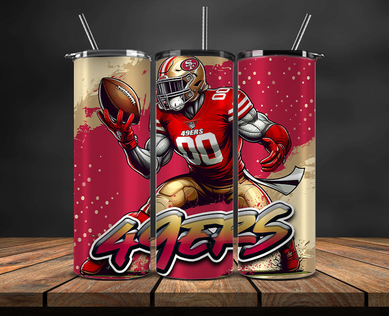 San Francisco ers Tumbler Wrap, NFL Tumbler By AI, AI Tumbler Wrap 92