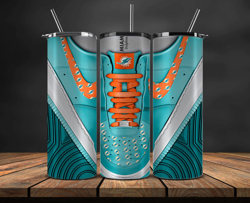 Miami Dolphins Tumbler Wrap, NFL Sneaker Tumbler Wrap  94