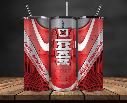 Miami Redhawks Sneaker Tumbler Wrap , College Sneaker Tumbler Wrap 95