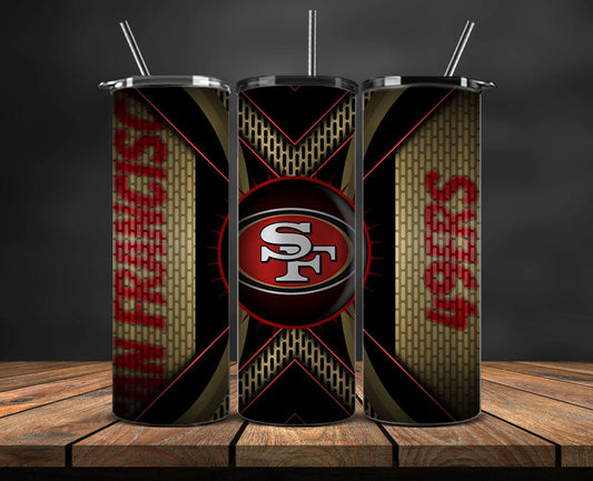 San Francisco 49ers Tumbler Wrap, NFL Logo Tumbler Png, NFL Design Png-95