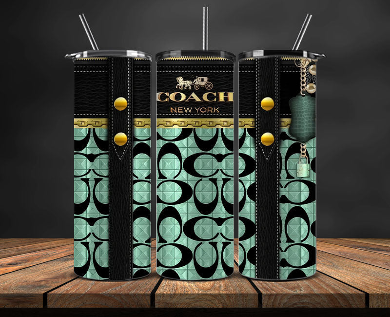 Coach  Tumbler Wrap, Coach Tumbler Png, Coach Logo, Luxury Tumbler Wraps, Logo Fashion  Design 97