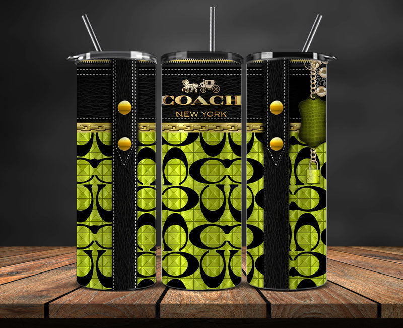 Coach  Tumbler Wrap, Coach Tumbler Png, Coach Logo, Luxury Tumbler Wraps, Logo Fashion  Design 98