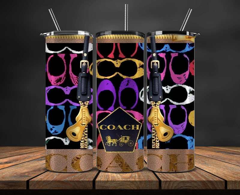 Coach  Tumbler Wrap, Coach Tumbler Png, Coach Logo, Luxury Tumbler Wraps, Logo Fashion  Design 99