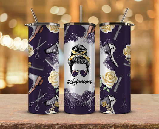 Mother's Day Tumbler Wrap Png, Mom Tumbler, Mother Tumbler,Mother's Day Skinny Tumbler 09
