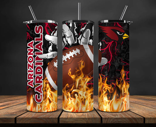 Arizona Cardinals Tumbler Wrap, Fire Hand Tumbler Wrap DS 09