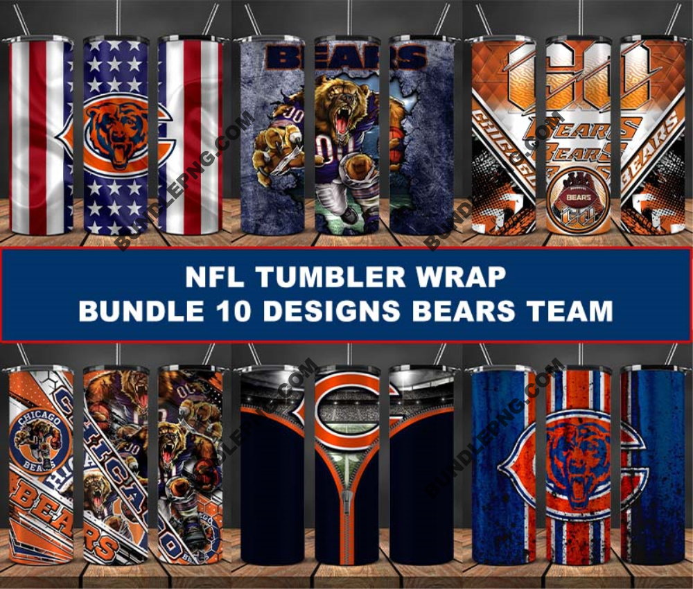 Bears Tumbler Wrap , Football Tumbler Png ,32 Team Nfl 31