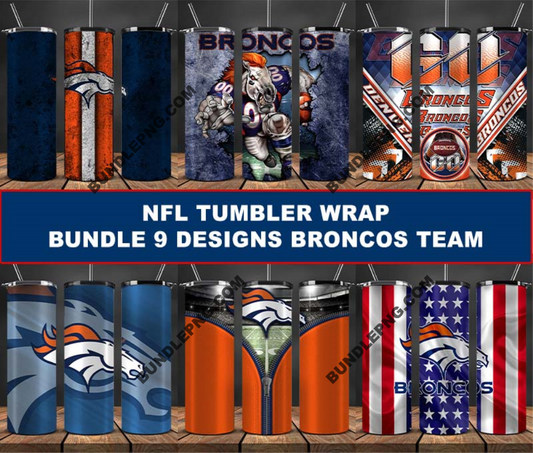 Broncos Tumbler Wrap , Football Tumbler Png ,32 Team Nfl 27