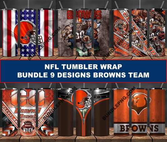 Browns Tumbler Wrap , Football Tumbler Png ,32 Team Nfl 29