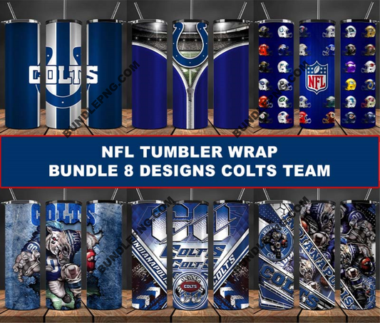 Colts Tumbler Wrap , Football Tumbler Png ,32 Team Sport23