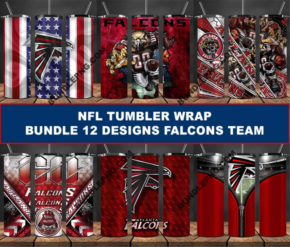 Falcons Tumbler Wrap , Football Tumbler Png ,32 Team Nfl 03