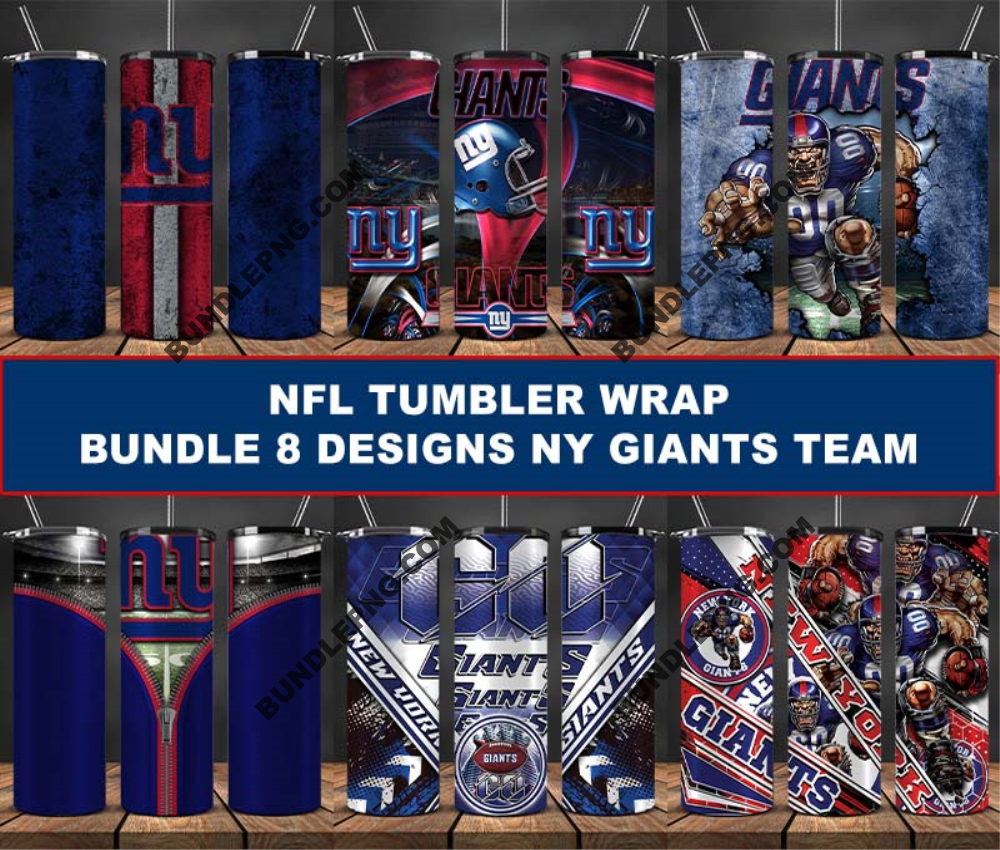 NY Giants Tumbler Wrap , Football Tumbler Png ,32 Team Nfl 13