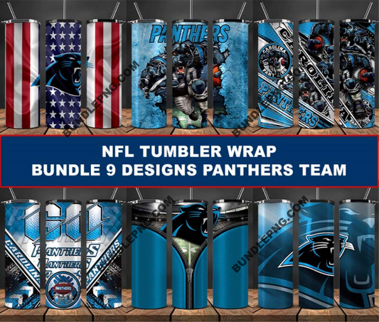 Panthers Tumbler Wrap , Football Tumbler Png ,32 Team Nfl 32