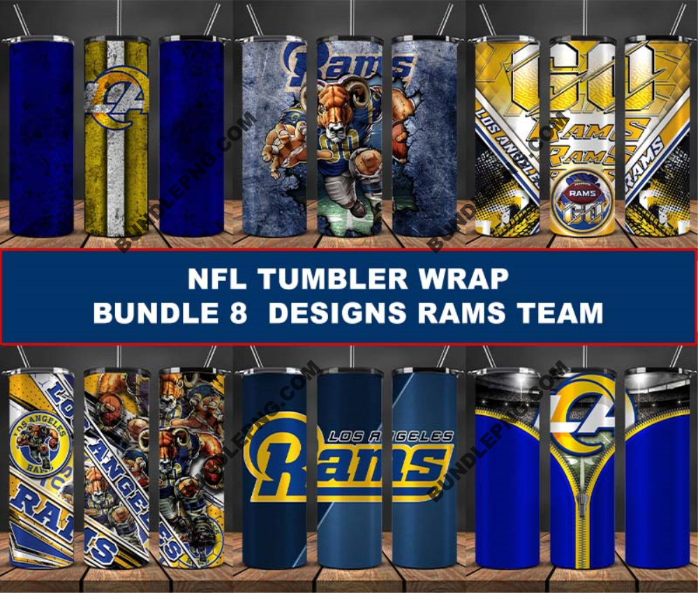 Rams Tumbler Wrap , Football Tumbler Png ,32 Team Sport18